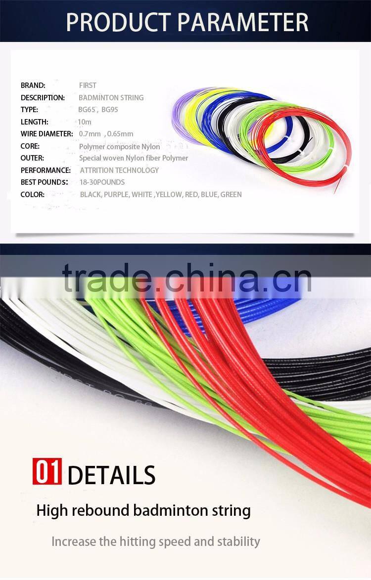 Professional badminton nylon string for sale durability