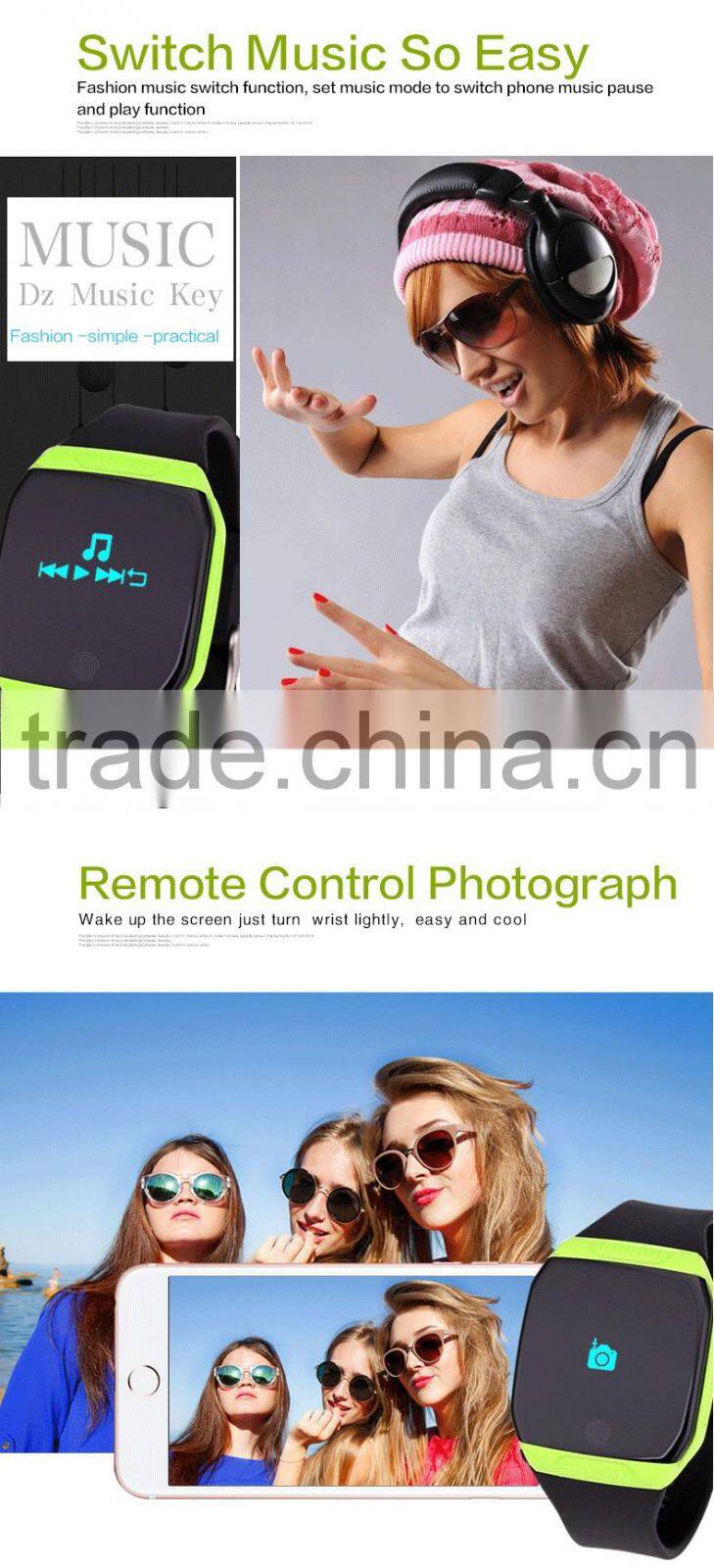 Fashion latest design heartrate monitoring smart bracelet with waterproof IP67 and TPU strap E07S