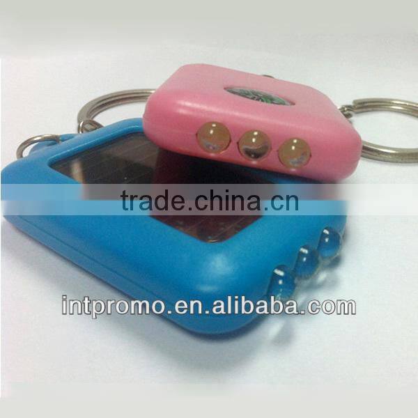 solar keychain cheap Led Flashlight