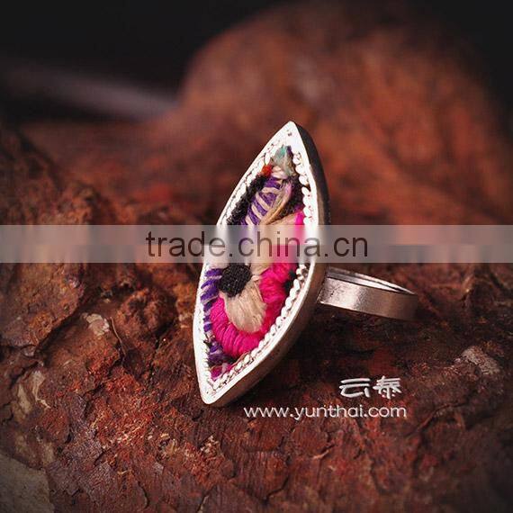 2014 latest designer ring embroidery ring wedding ring