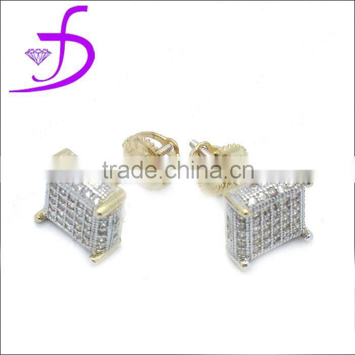 Wholesale 925 sterling silver micro pave zircon earring