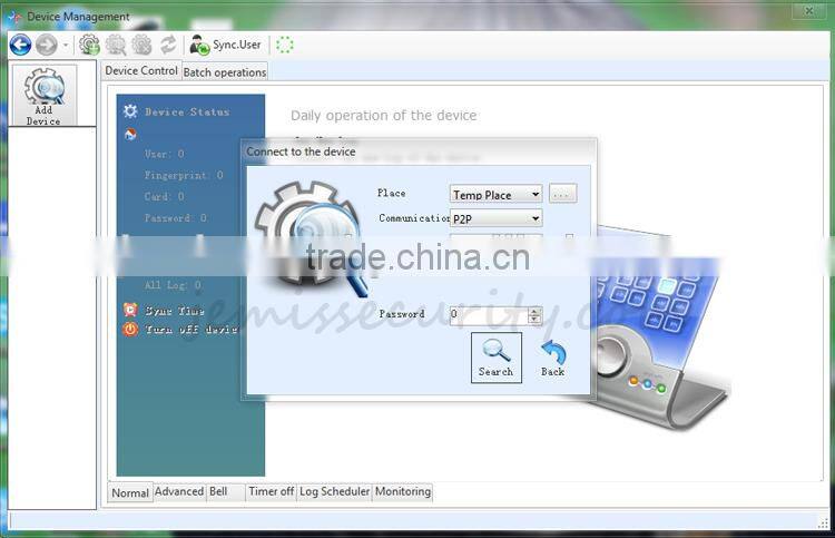 fingerprint access control and time clock system free software and SDK JM-F20