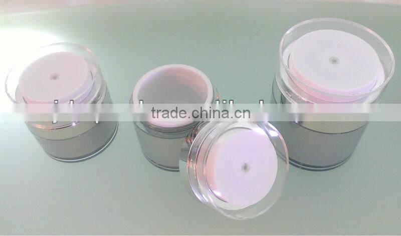 2013 new products plastic airless cream jar , cosmetic containers