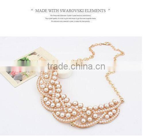 Top Quality Pearl Choker Vintage Pendant Statement Necklace Women Necklaces & Pendants Fashion Necklaces for Women 2014