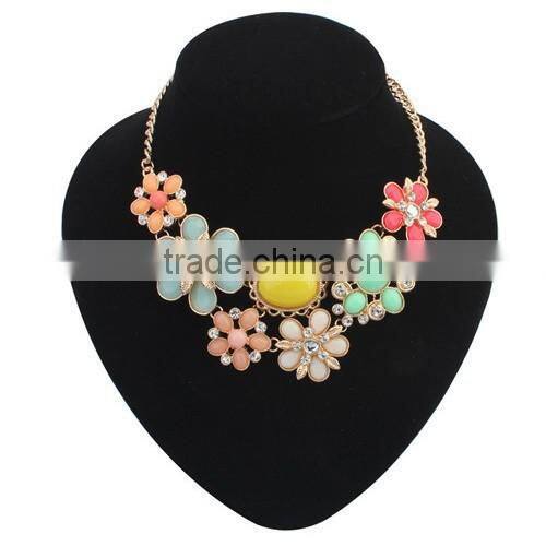 Top Quality Flower Shourouk Vintage Pendant Statement Necklace Women Necklaces & Pendants Fashion Necklaces for Women 2014