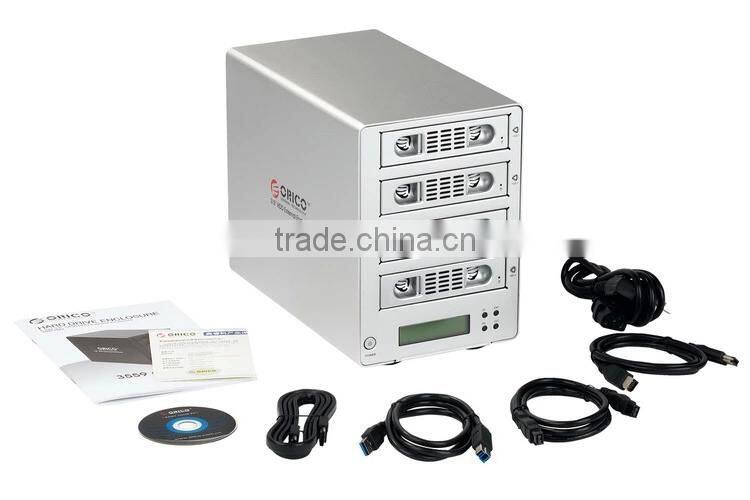 RAID / USB3.0 to 3.5" 2 Bay SATA HDD Enclosure