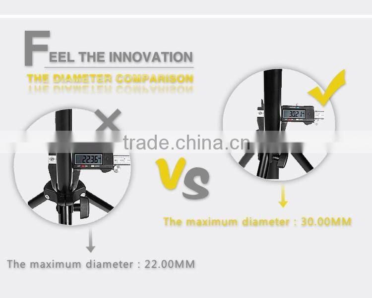 The cheapest photographic equipment multi-function folding heavy duty light stand with extra thick diameter