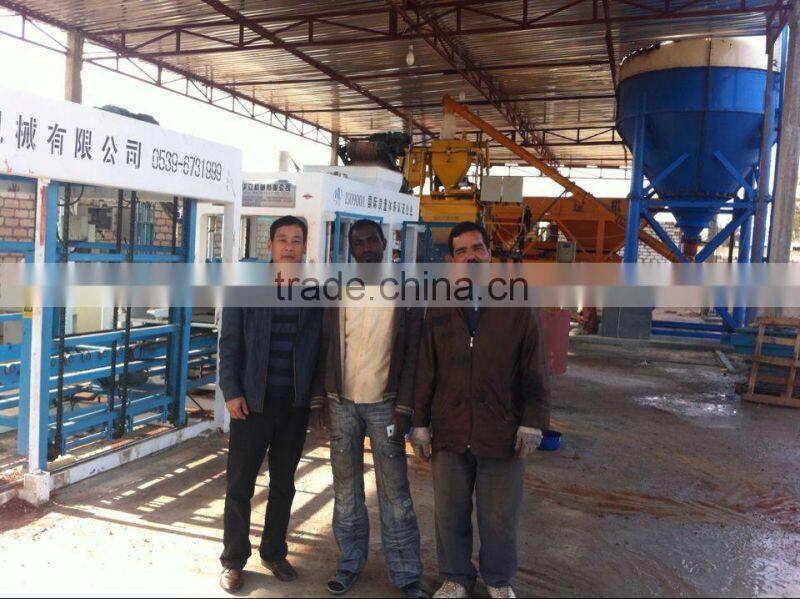 QT4-15C Fully Automatic Hydraform Brick Making Machine for sale for Lybia