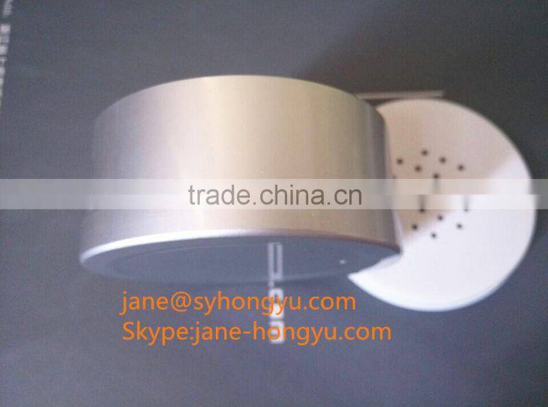 Aluminum empty plastic round powder jar with sifter compact powder case