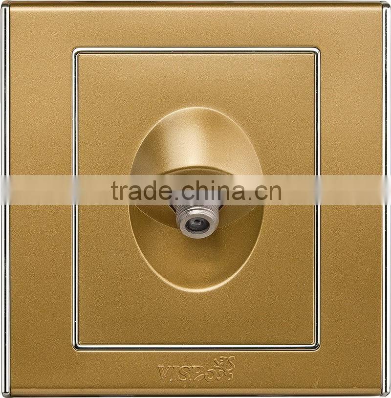 Hot Product PC Material Electric Satellite TV Wall Socket