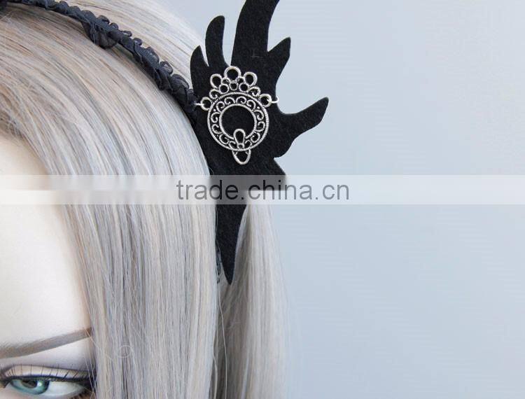 MYLOVE black elfin double ear hair hoop cos accessory