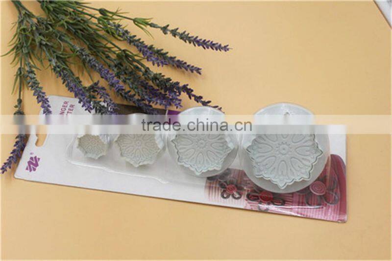 Fashion fondant cake insects patterns plastic sugarcraft plunger cutter sets