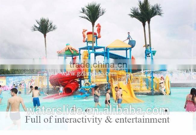 Cartoon Features Fiberglass water spray of water play equipment high quality