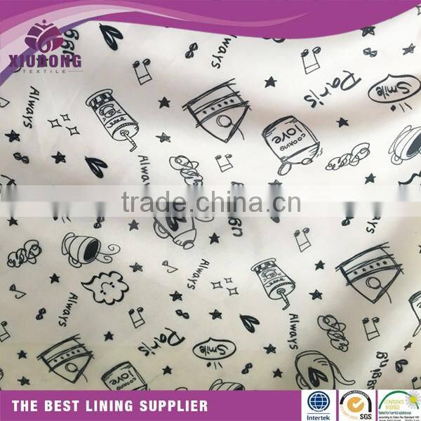 cheap 100% polyester crinkle taffeta fabric for lining