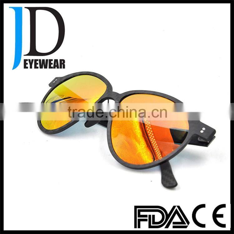 wholesale custom logo gold chromatic carbon fiber blinder sunglasses