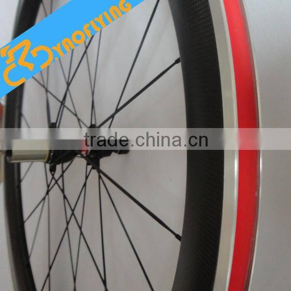 Tubular 50mm carbon road bike wheel light weight wheel with hub