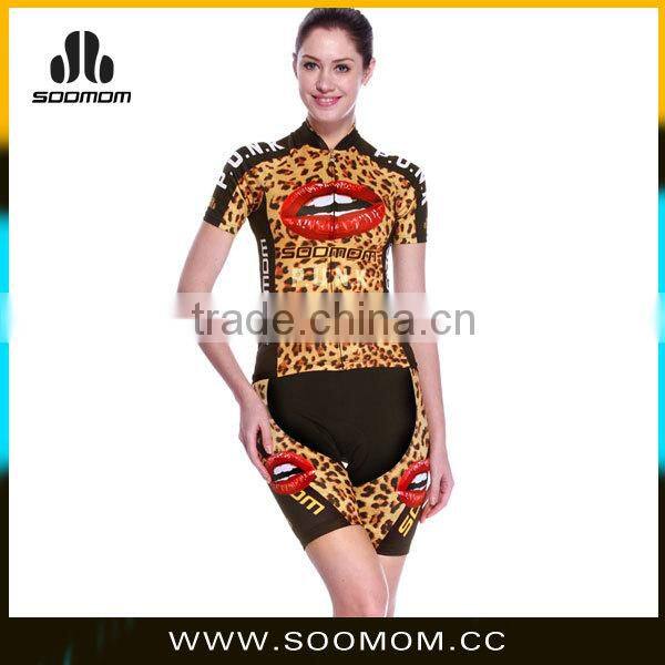 summer Custom China cycling customized sexy women cycling jerseys set