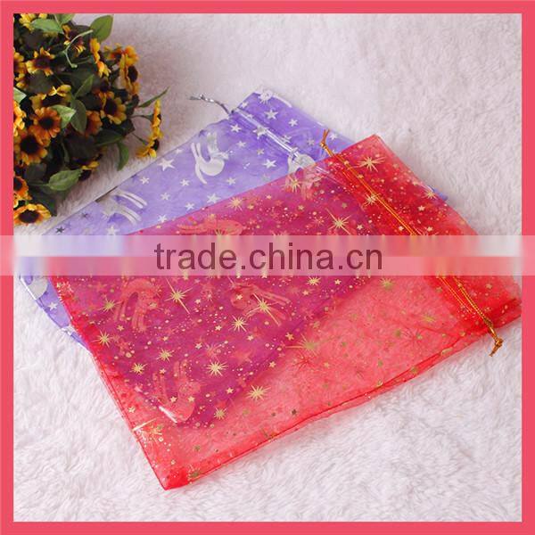 custom printed wholesale jewelry gift organza bag