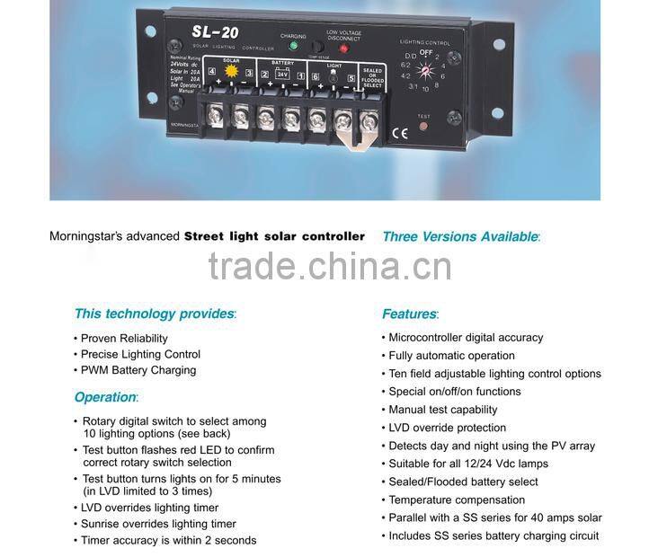 SL SS morning star SOLAR CONTROLLER