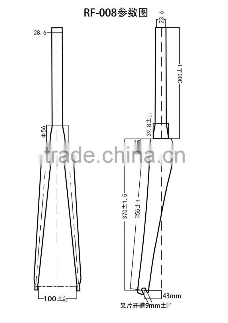 Factory price Road bike suspension front fork/ Carbon disc road bike fork/ carbon fork from Alibaba