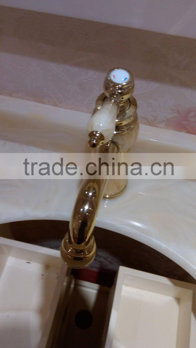 kangchen solid wood,oak wood bathroom cabinet withTouch screen lamp mirror cabinet