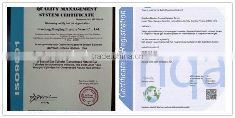 Type II CNG Gas Cylinder for Automobile