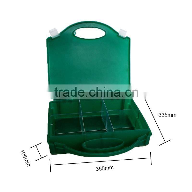 Easy to recognize snap closure first aid kit waterproof box with label