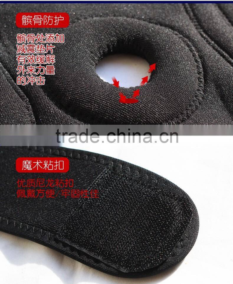 Adjustable Fitness Knee Pad for Football basketball,Neoprene Knee Support, Waterproof Knee Support protector with four springs