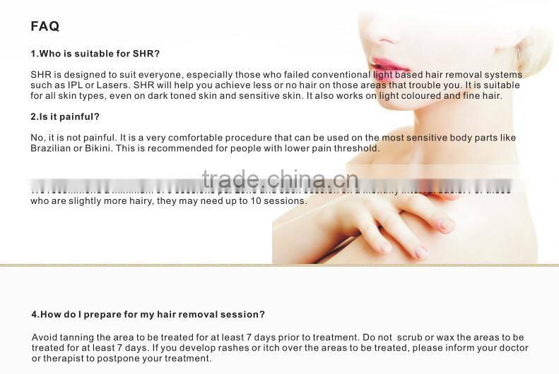 Factory price portable Elight RF hair removal machine with CE approved