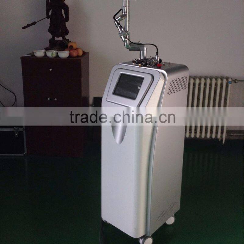 Fractional co2 laser equipment RF mental tube for vaginal rejuvenation/ wrinkle scar acne removal