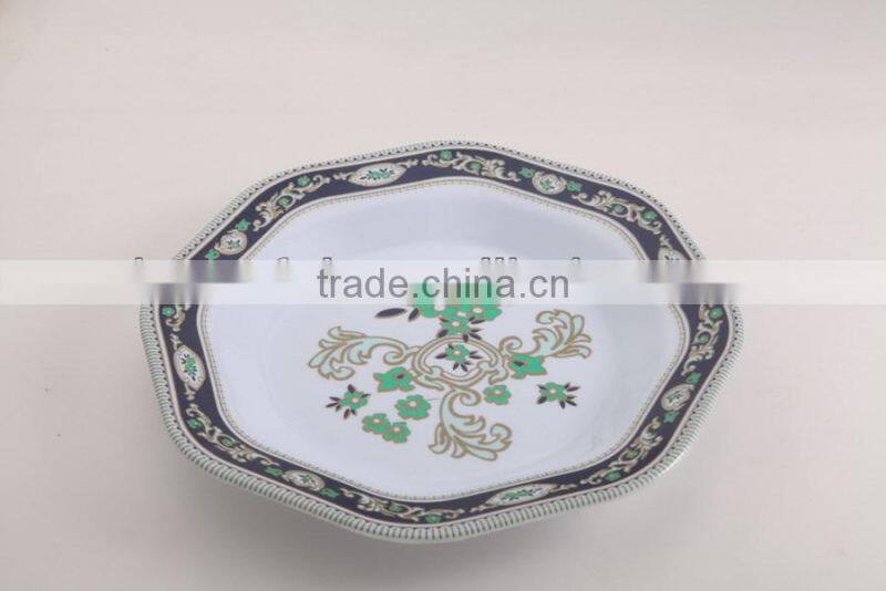 promotional squared pink color melamine plates