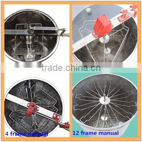 Apiculture manual stainless steel 2 frame self-reversal honey extractor for sale