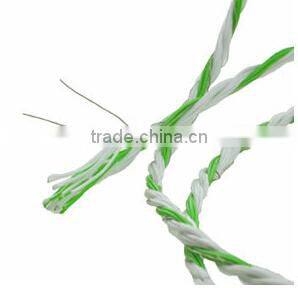 Electric poly wire fencing POLYWIRE ROLLS made from UV treated pe monofilament yarn