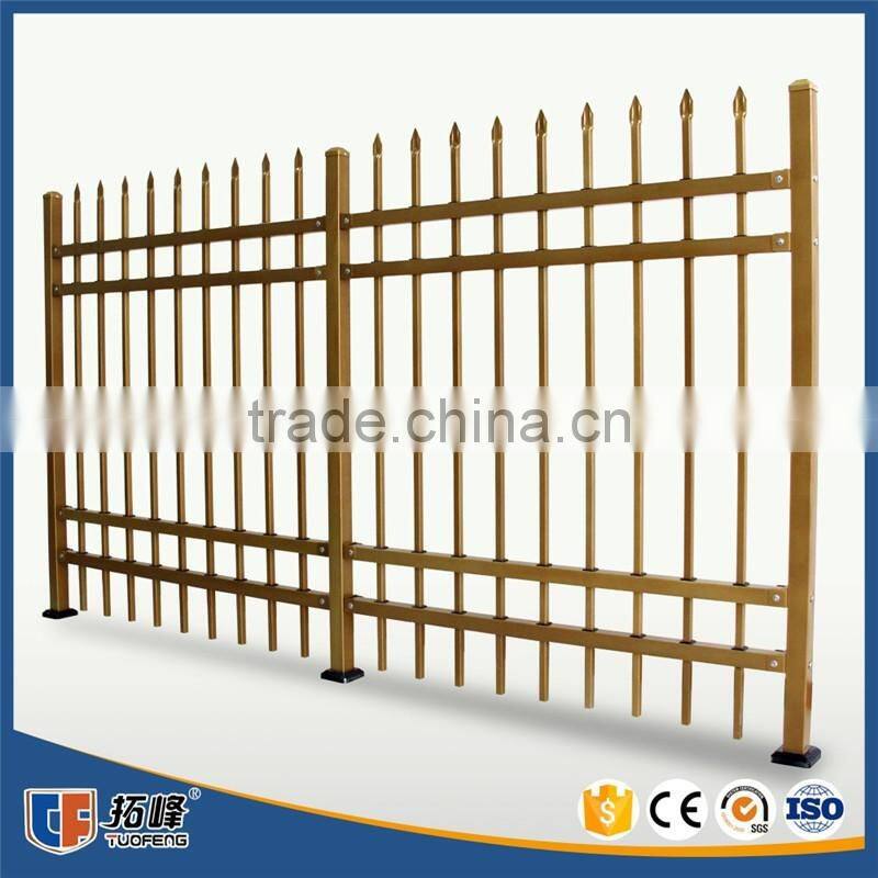 Flexible Design galvanized steel modernized lawn fence