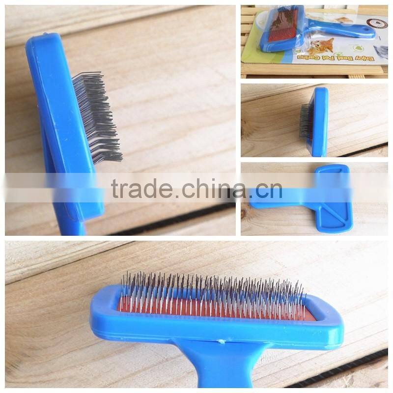 Cleaning brush with long handle for pet in blistercard