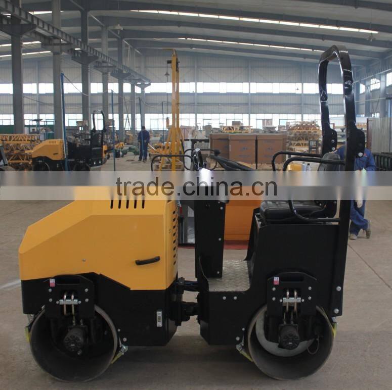 780kg double drum walking behind vibrating road roller compactor