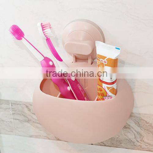 Wall Suction Soap Cups Toothbrush Toothpaste Holder Home Bathroom Organizer