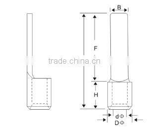 HEIGHT Bare-end chip terminal