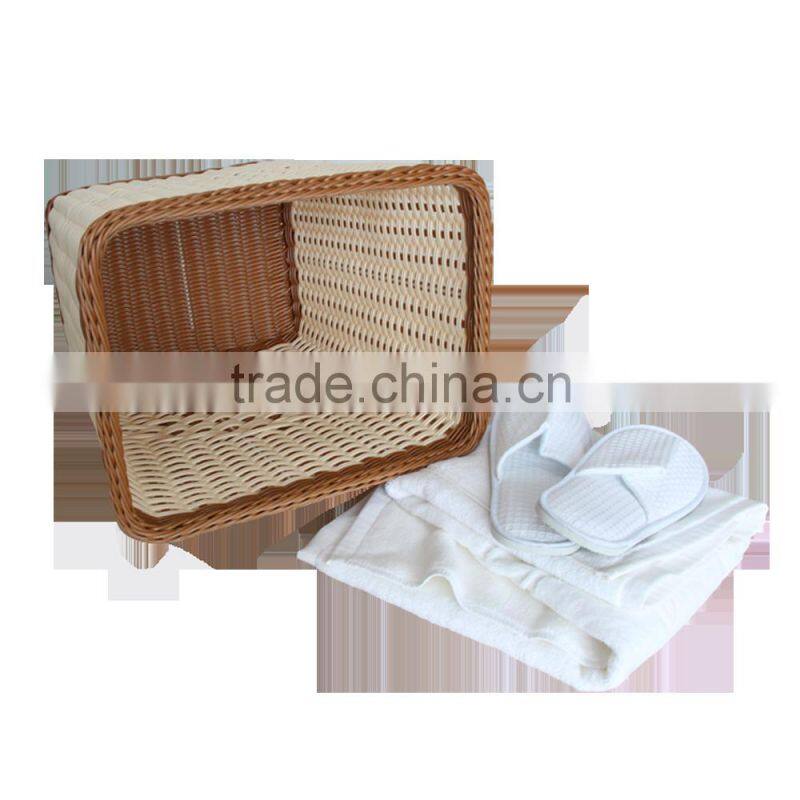 Quality chinese products washable PE rattan laundry hamper for dirty clothes