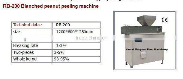 600kg/hr Blanched peanut machinery( roasting and peeling system)