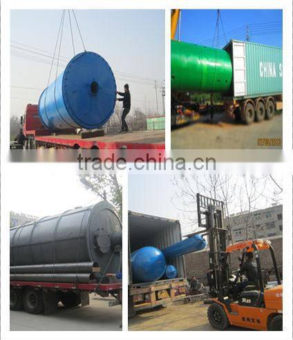 stainless vertical pyrolysis oil to yellow clear diesel oil disitllaiton equipment in Iraq
