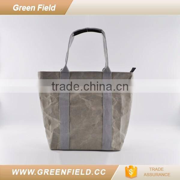 Green Field washable paper tote fancy handbag 2017