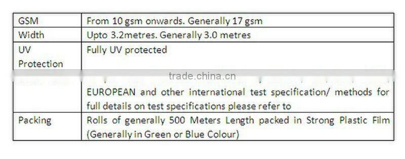 vegetable cover/ protection from cold