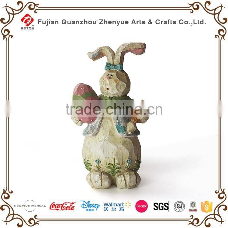 2015 handmade resin rabbit garden sculpture
