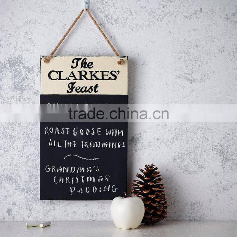 Wooden Blackboard Menu Board for Pub Advertising Black Board Customization Patterns Erasable Blackboard