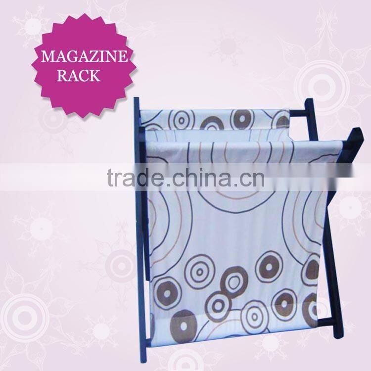 Wholesale paulownia wooden magazine rack, antique wooden newspaper rack