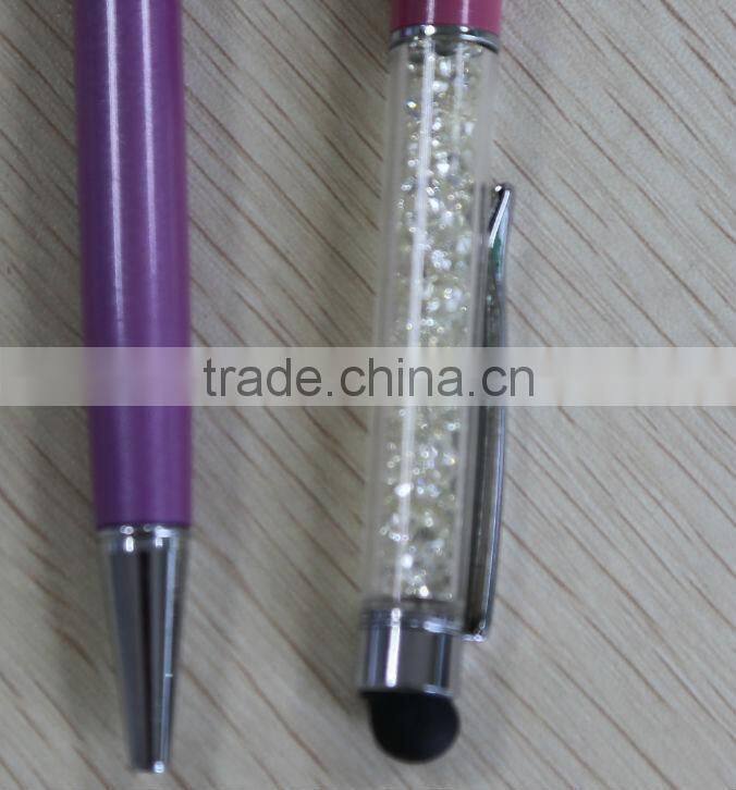 China manufacture crystal stylus ball pen,ball-point pen