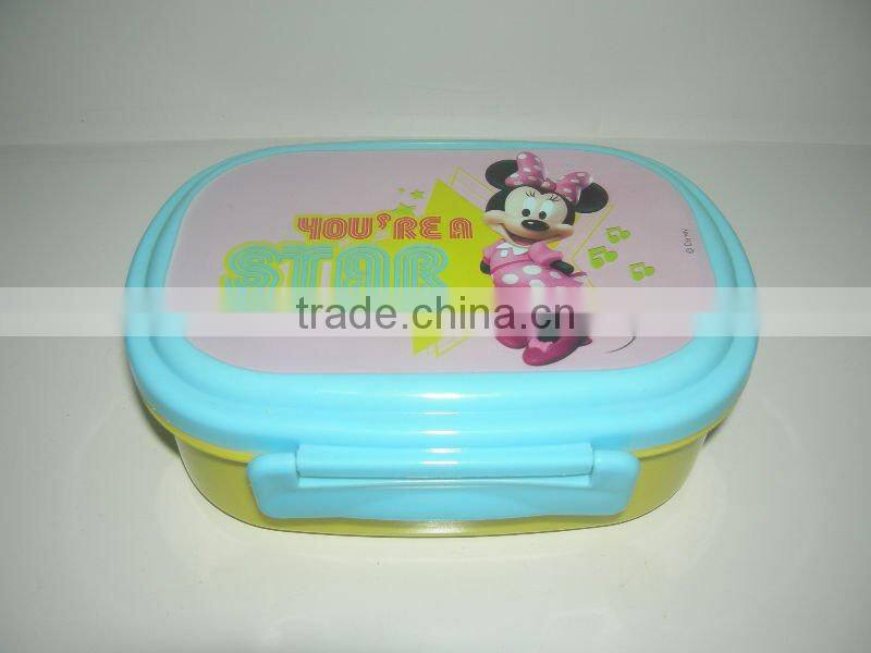 plastic lunch box with spoon