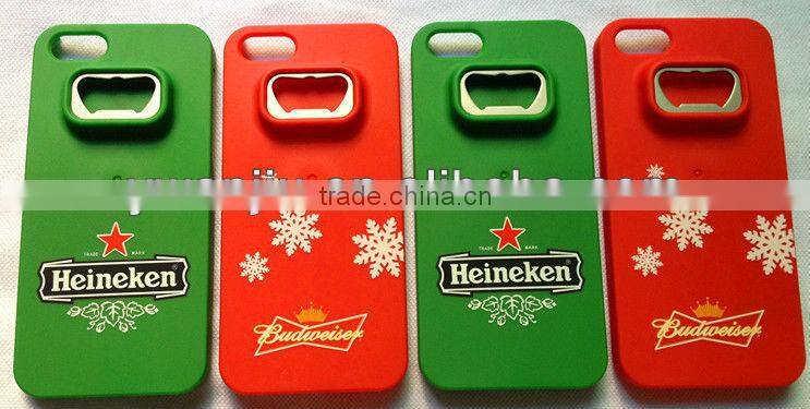 Mobile phone protection shell with bottle opener