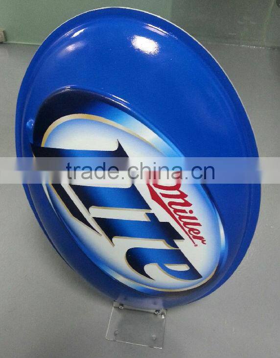 Customized light box advertising with screen print